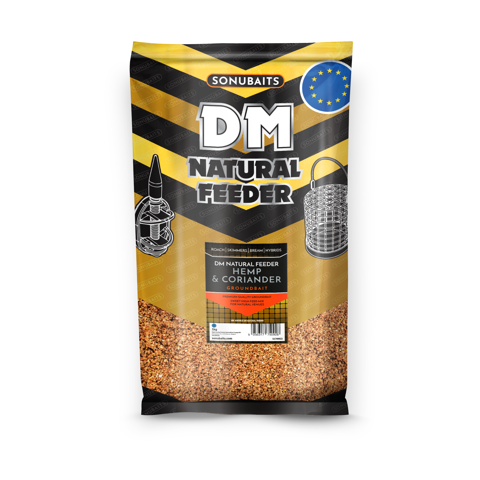 SONUBAITS Krmení DM Natural Feeder Hemp & Coriander 1kg