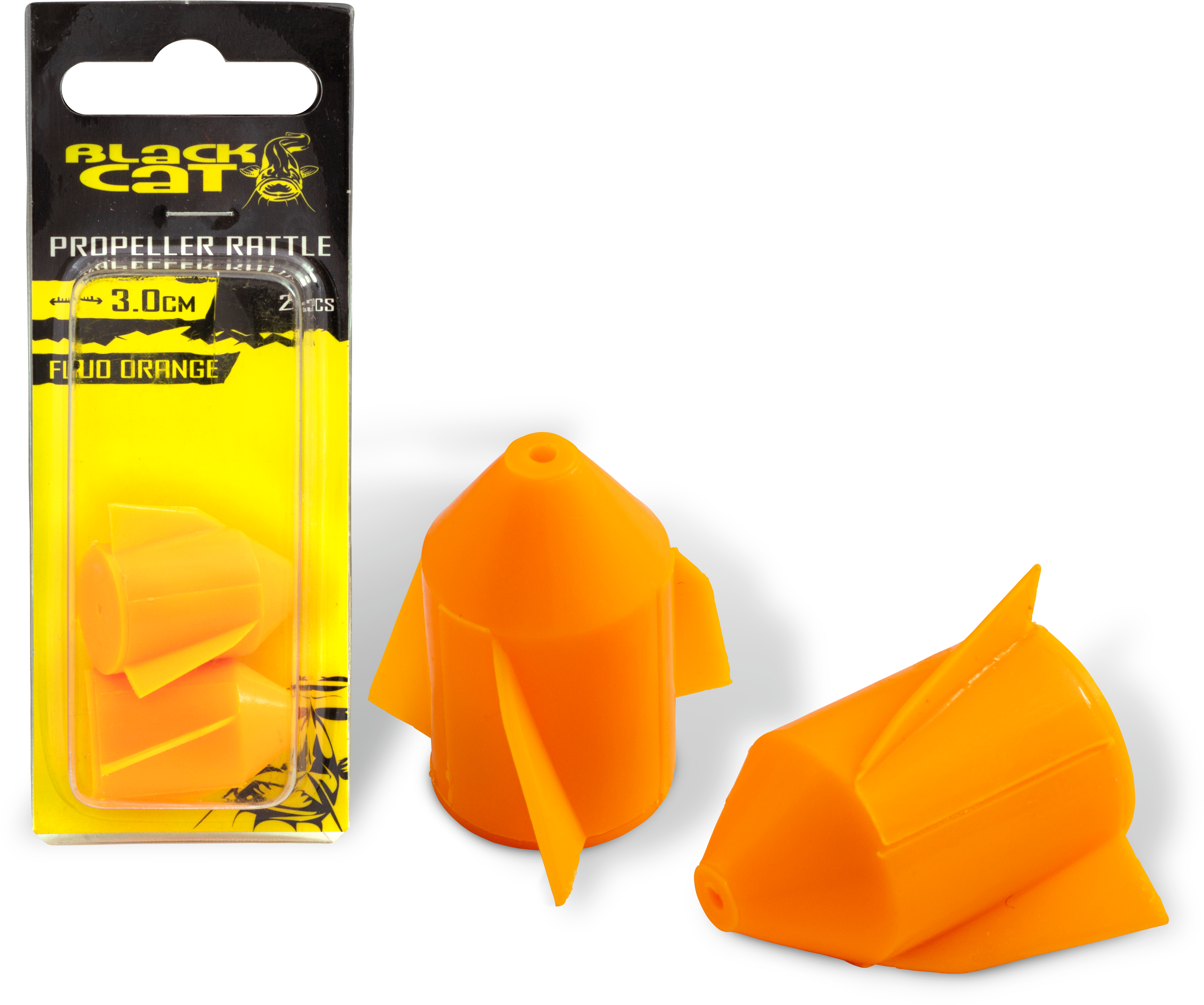 Chrastítka Propeller Rasseln D: 3,0cm fluo orange 2 ks